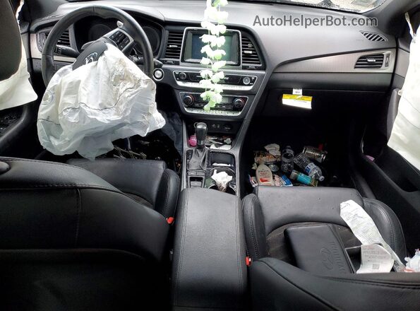 5NPE34AF4KH766262 2019 HYUNDAI SONATA Gray Dashboard view
