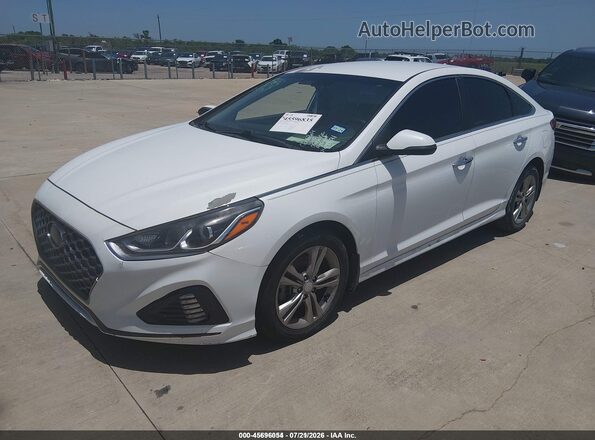 5NPE34AF4KH790691 2019 HYUNDAI SONATA White Przód lewy