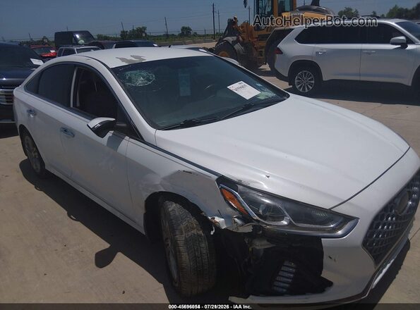 5NPE34AF4KH790691 2019 HYUNDAI SONATA White Widok z przodu