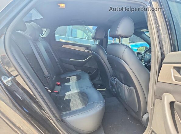 5NPE34AF4KH808641 2019 HYUNDAI SONATA Черный Вид задних сидений