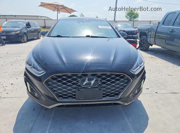 5NPE34AF4KH808641 2019 HYUNDAI SONATA Черный Вид спереди