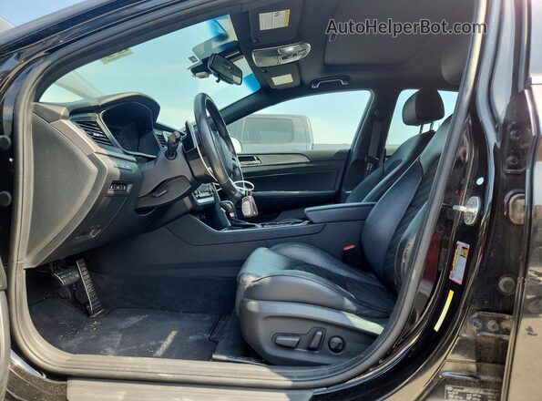 5NPE34AF4KH808641 2019 HYUNDAI SONATA Черный Вид салона спереди