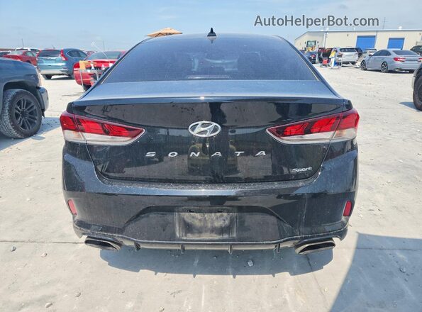 5NPE34AF4KH808641 2019 HYUNDAI SONATA Черный Вид сзади