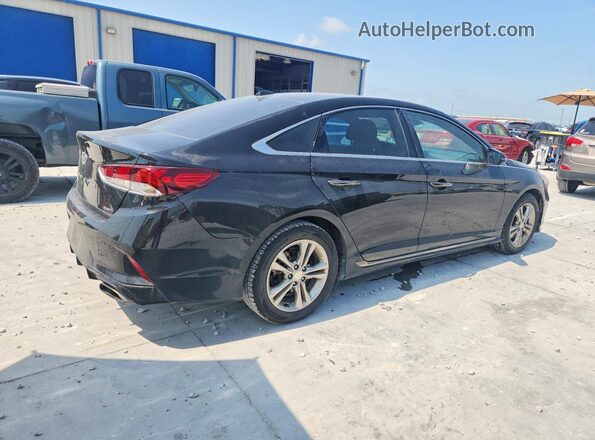 5NPE34AF4KH808641 2019 HYUNDAI SONATA Черный Задняя правая четверть
