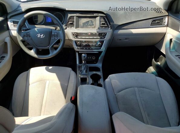 5NPE34AF5GH261287 2016 HYUNDAI SONATA Silver წინა პანელის ხედი