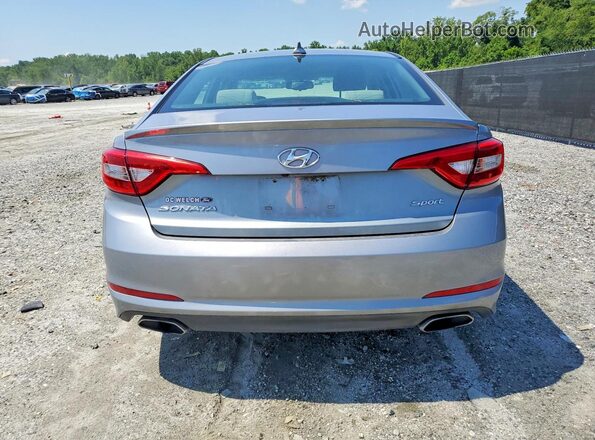 5NPE34AF5GH261287 2016 HYUNDAI SONATA Silver უკანა ხედი