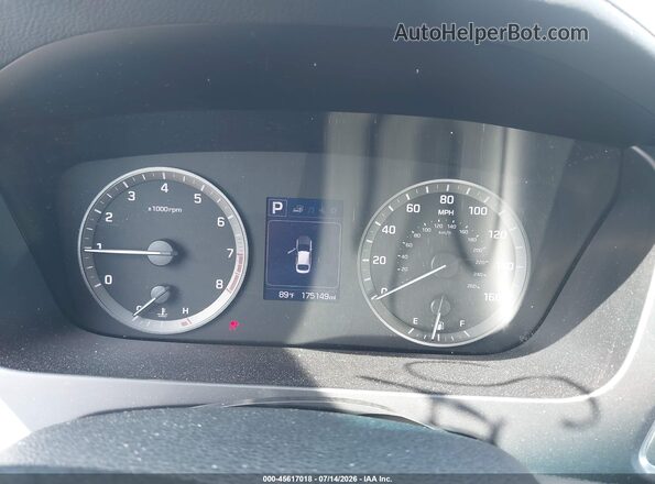 5NPE34AF5GH263797 2016 HYUNDAI SONATA Silver Вид задніх сидінь