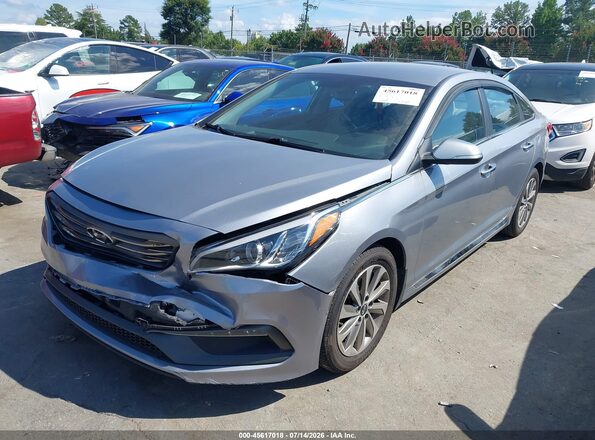 5NPE34AF5GH263797 2016 HYUNDAI SONATA Silver Передня ліва чверть