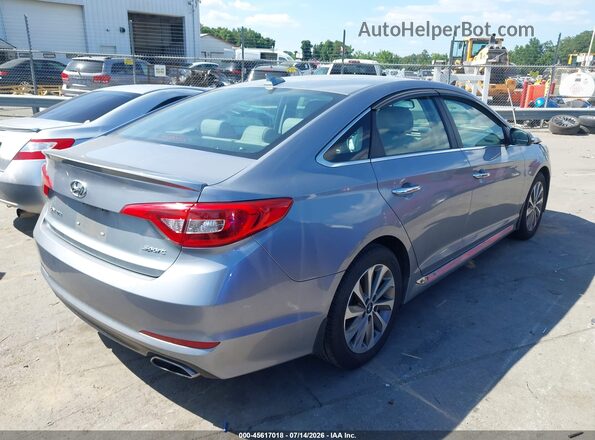 5NPE34AF5GH263797 2016 HYUNDAI SONATA Silver Задня права чверть