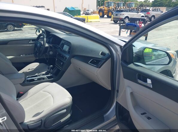 5NPE34AF5GH289297 2016 HYUNDAI SONATA Gray Vista interior delantera