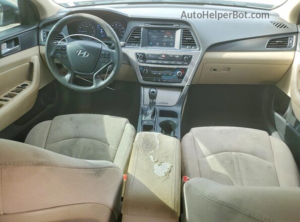 5NPE34AF5GH333850 2016 HYUNDAI SONATA Черный Вид панели приборов