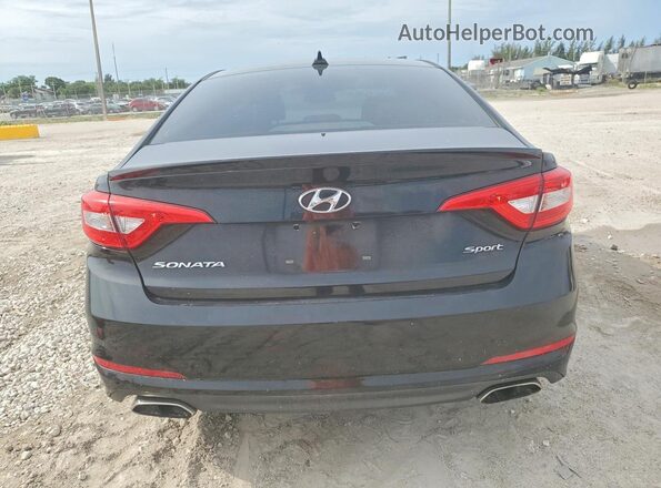 5NPE34AF5GH333850 2016 HYUNDAI SONATA Черный Вид сзади
