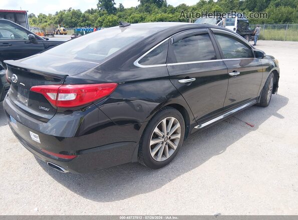5NPE34AF5GH334125 2016 HYUNDAI SONATA Black Trasero derecho