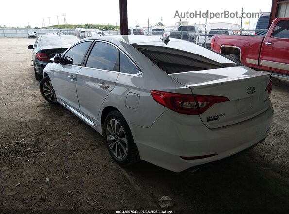 5NPE34AF5GH342452 2016 HYUNDAI SONATA White Rear left