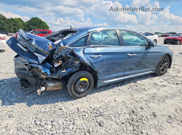 5NPE34AF5GH418932 2016 HYUNDAI SONATA Blue Trasero derecho