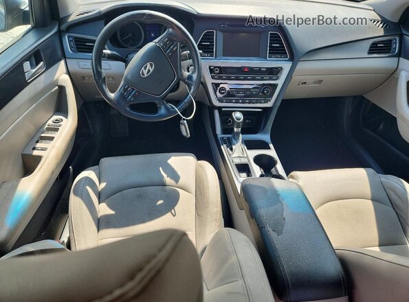 5NPE34AF5GH418932 2016 HYUNDAI SONATA Blue Vista del salpicadero