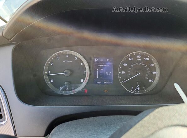 5NPE34AF5GH418932 2016 HYUNDAI SONATA Blue Vista del cuadro de instrumentos