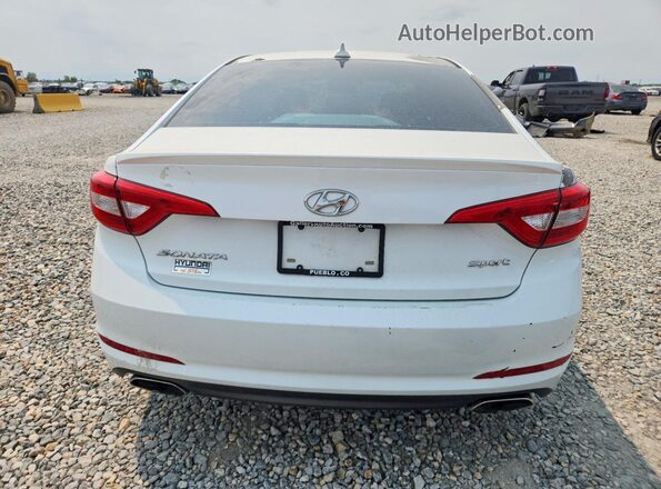 5NPE34AF5GH436525 2016 HYUNDAI SONATA White Widok z tyłu