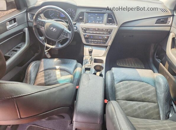 5NPE34AF5GH436525 2016 HYUNDAI SONATA White Widok deski rozdzielczej