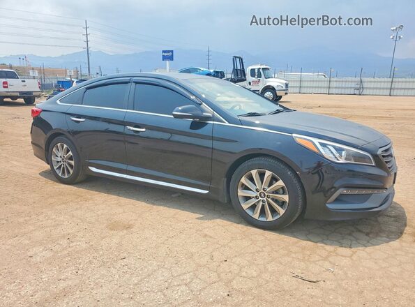 5NPE34AF5HH442441 2017 HYUNDAI SONATA Black Front right