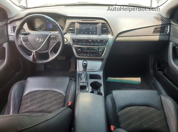 5NPE34AF5HH442441 2017 HYUNDAI SONATA Black Dashboard view