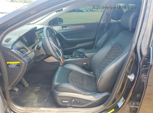 5NPE34AF5HH442441 2017 HYUNDAI SONATA Black Front interior view