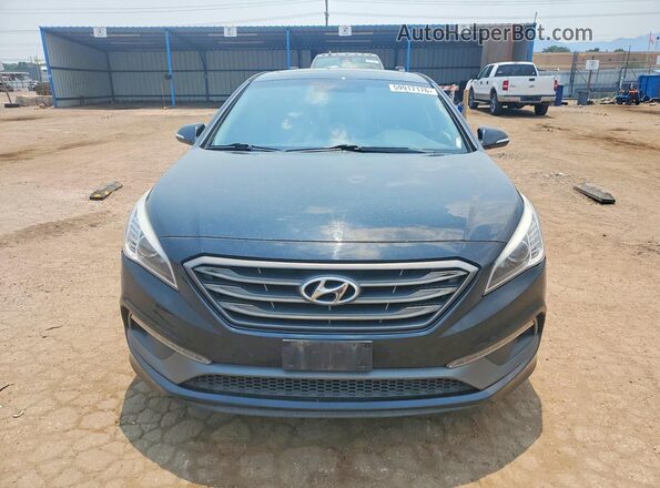 5NPE34AF5HH442441 2017 HYUNDAI SONATA Black Front view