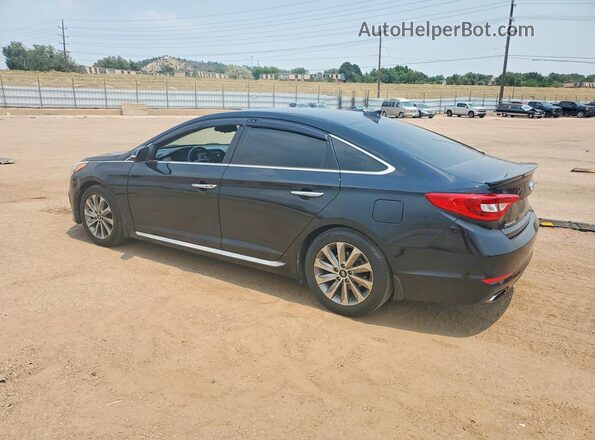 5NPE34AF5HH442441 2017 HYUNDAI SONATA Black Rear left