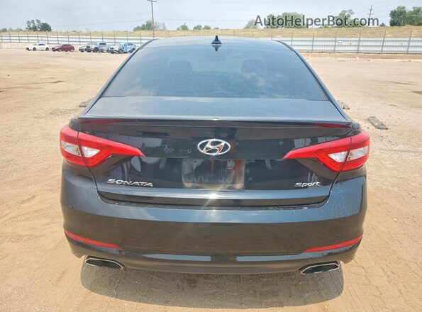 5NPE34AF5HH442441 2017 HYUNDAI SONATA Black Rear view
