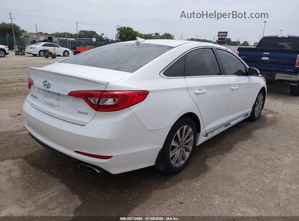 5NPE34AF5HH445601 2017 HYUNDAI SONATA White Задня права чверть