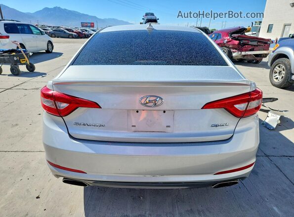 5NPE34AF5HH456887 2017 HYUNDAI SONATA Silver Widok z tyłu