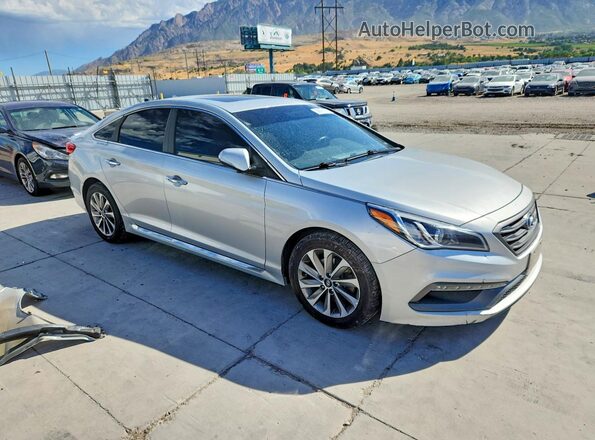 5NPE34AF5HH456887 2017 HYUNDAI SONATA Silver Przód prawy