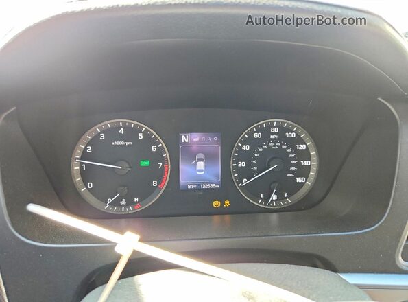 5NPE34AF5HH456887 2017 HYUNDAI SONATA Silver Widok zestawu wskaźników