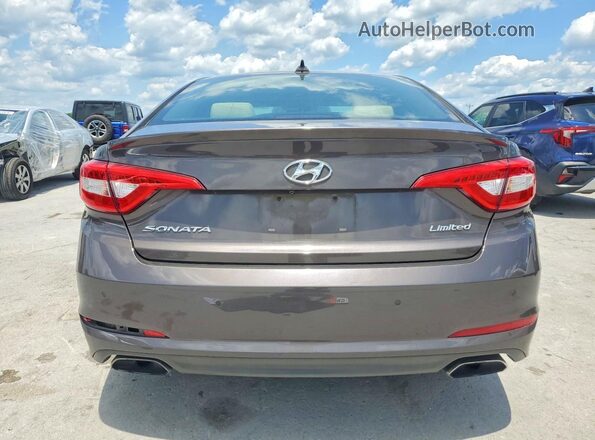 5NPE34AF5HH479246 2017 HYUNDAI SONATA Brown უკანა ხედი