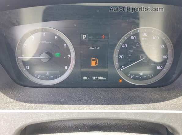5NPE34AF5HH479246 2017 HYUNDAI SONATA Brown ხელსაწყოთა პანელის ხედი