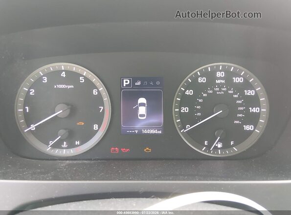 5NPE34AF5HH479358 2017 HYUNDAI SONATA White უკანა სავარძლების ხედი