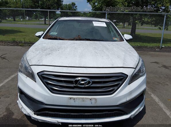 5NPE34AF5HH479358 2017 HYUNDAI SONATA White წინა ხედი
