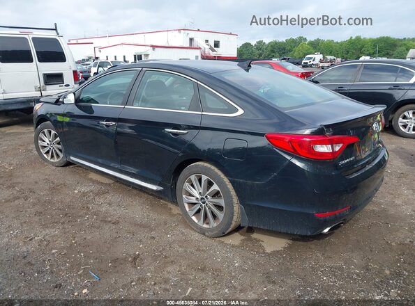 5NPE34AF5HH567195 2017 HYUNDAI SONATA Black Rear left