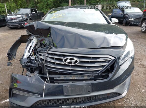 5NPE34AF5HH567195 2017 HYUNDAI SONATA Black Rear view