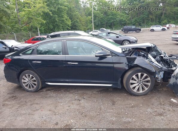 5NPE34AF5HH567195 2017 HYUNDAI SONATA Black Rear interior view
