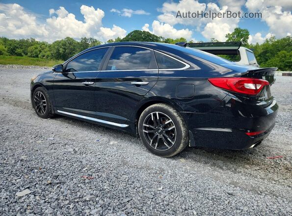 5NPE34AF5HH593716 2017 HYUNDAI SONATA Black Tył lewy