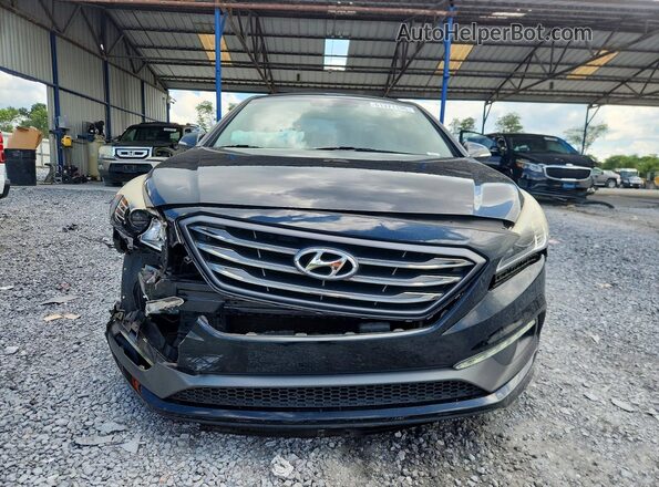 5NPE34AF5HH593716 2017 HYUNDAI SONATA Black Widok z przodu