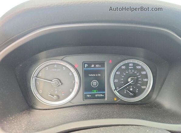 5NPE34AF5JH610150 2018 HYUNDAI SONATA Silver Vista del cuadro de instrumentos