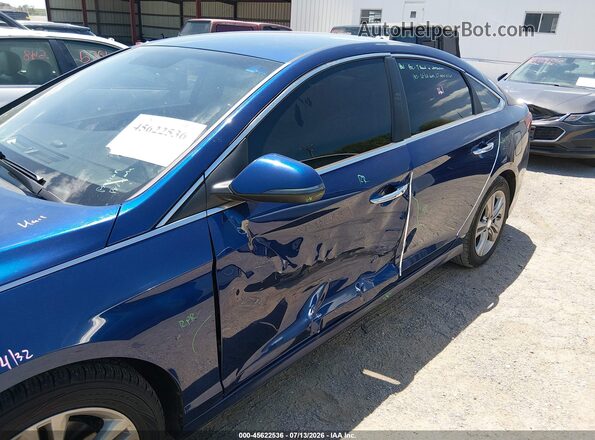 5NPE34AF5JH621391 2018 HYUNDAI SONATA Blue Դիմացի տեսք