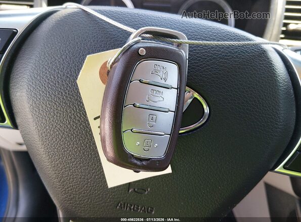 5NPE34AF5JH621391 2018 HYUNDAI SONATA Blue Առջևի վահանակի տեսք