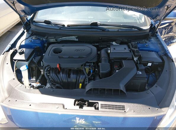 5NPE34AF5JH621391 2018 HYUNDAI SONATA Blue Հետևի տեսք