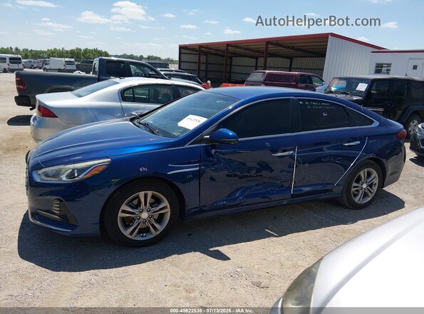 5NPE34AF5JH621391 2018 HYUNDAI SONATA Blue Սալոնի 360 աստիճան տեսք