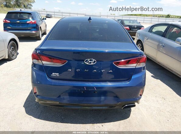 5NPE34AF5JH621391 2018 HYUNDAI SONATA Blue 
