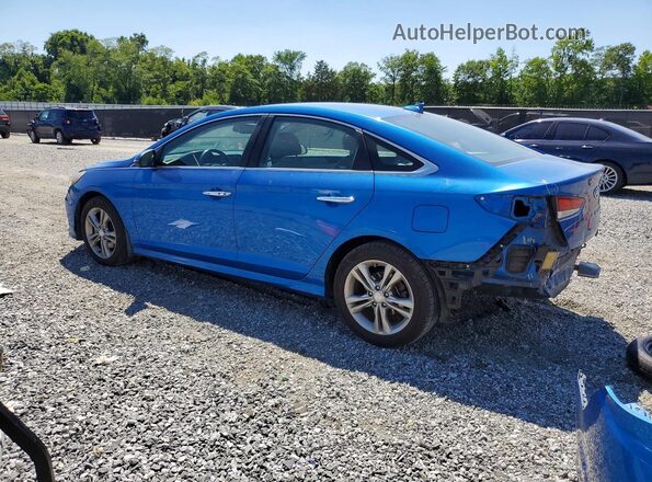 5NPE34AF5JH630575 2018 HYUNDAI SONATA Blue უკანა მარცხენა
