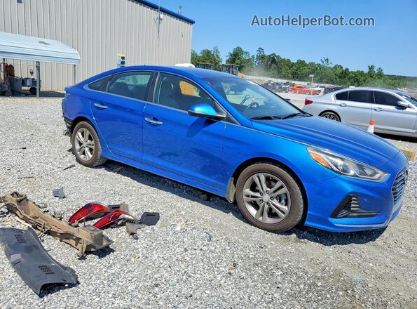 5NPE34AF5JH630575 2018 HYUNDAI SONATA Blue წინა მარჯვენა